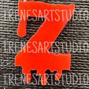 HORROR LETTER Z KEYCHAIN
